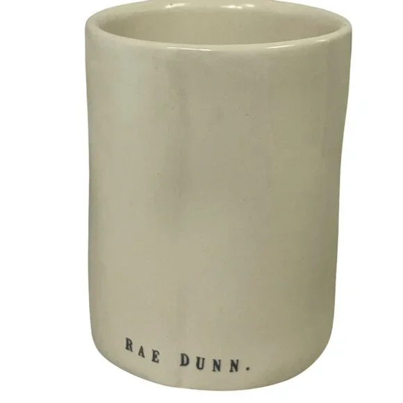 Rae Dunn Artisan Collection Jingle Bells Ceramic Candle holder 4.25" Off-White - Picture 2 of 6
